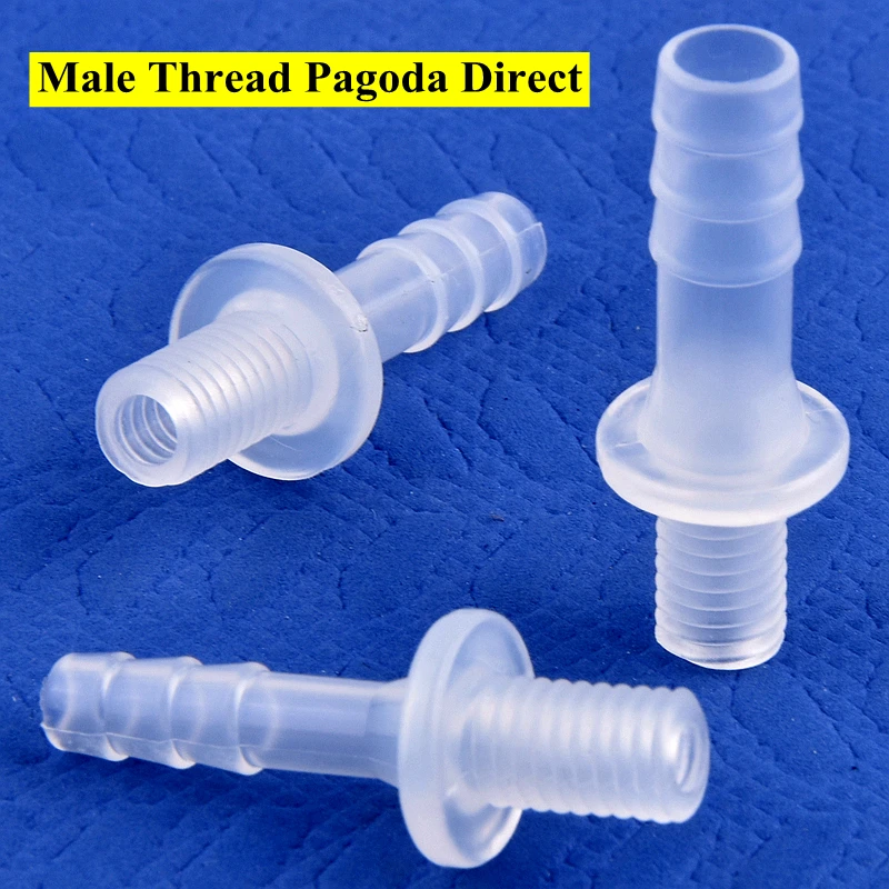 5~200 Pcs M8 Male Thread To 2.4-9.5mm Pagoda Hose Connectors Aquarium Fish Tank Hose Joint Garden Irrigation Water Pipe Adapter