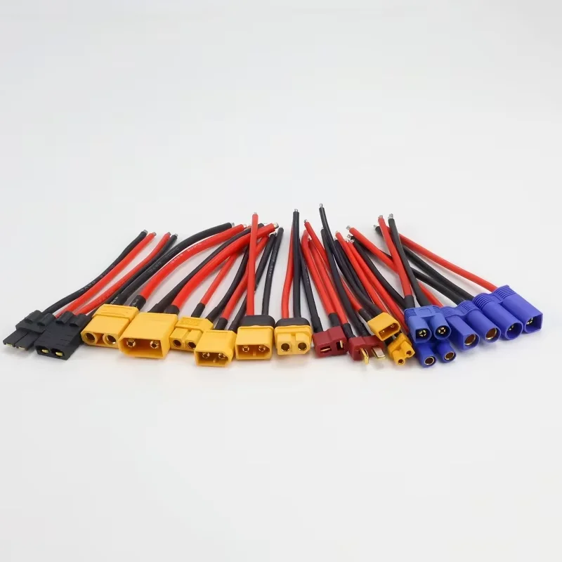 Xt60 Xt30 T Xt90 T-Stecker Männlich/Weiblich mit 12/14/16AWG Silikonkabel 100mm für RC-Batteriekabel – Detail 2