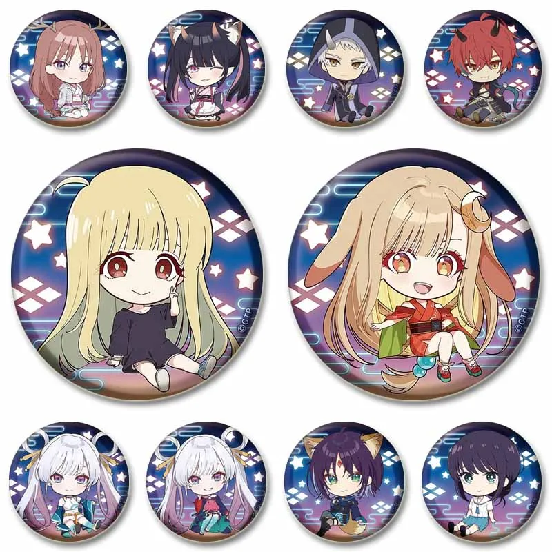 

Anime Movie Cosmic Princess Kaguya Lapel Pins for Backpacks Briefcase Cartoon Character Cosplay Brooch Fans Jewelry Badges Gifts