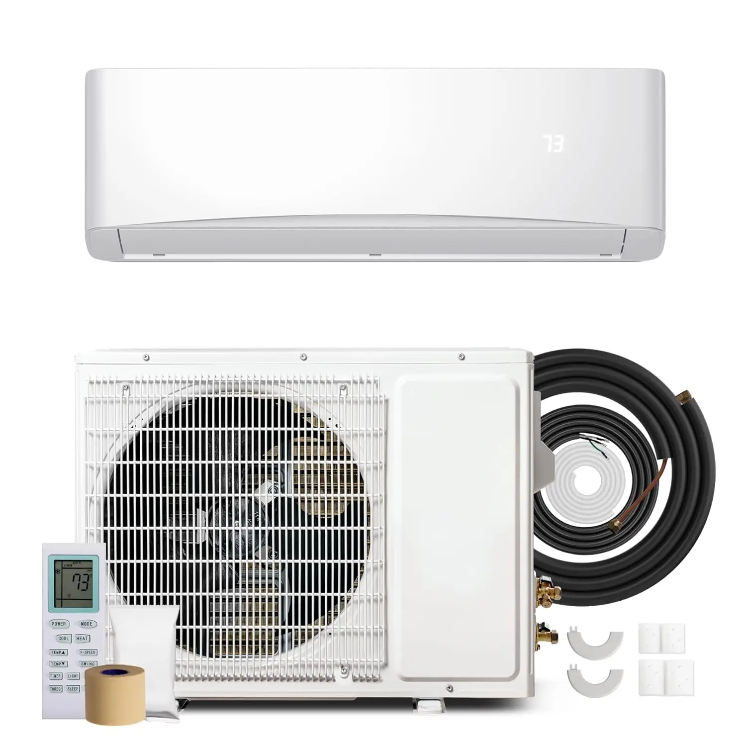 

12000BTU Mini Split Air Conditioner& Heater, 17 SEER2 230V Mini Spilt AC with Inverter Compressor, Covers Up to 750, Customized