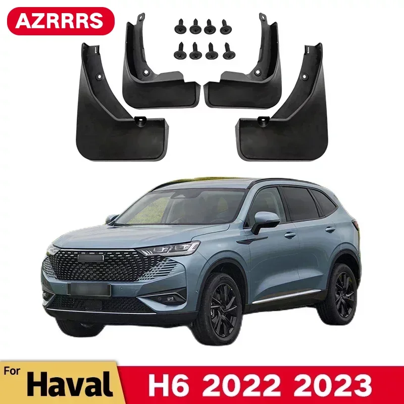 MudFlaps For Havel Hybrid H6 HEV 2022 2023 Mudguards Mud Flaps Splash Guards Front Rear Wheels Fender Car Accessories 4Pcs