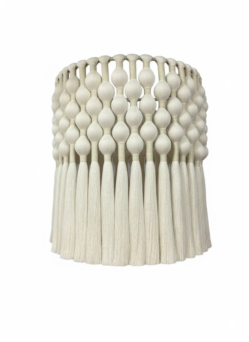 #￥Bohemian Bubble Tassel Chandelier Mediterranean Eco-friendly Indoor Light Covers Modern Simple Living Room Ambient Light Pure