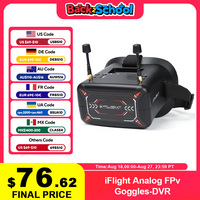iFlight 4.3inch FPV Analog Goggles 40CH 5.8GHz with DVR Function Built-in 3.7V 2000mAh battery for FPV Glasses