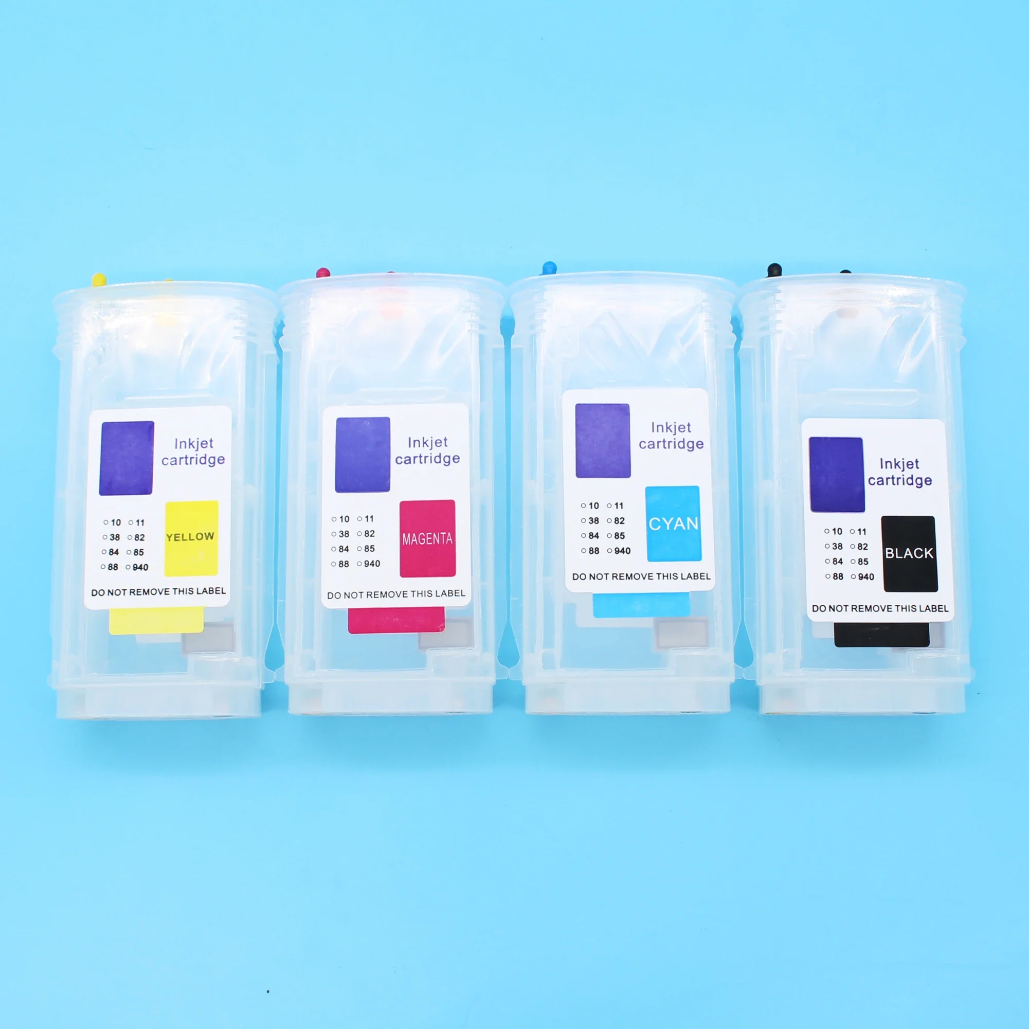 

4 Colors 130ML For HP 10 82 Refillable Ink Cartridge With ARC Chip For HP Designjet 500 510 800 500PS 800PS Plotter No Ink