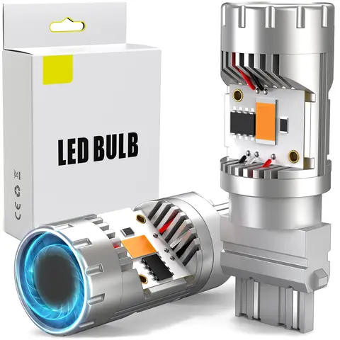 T25 3156 3157 LED Chips LED Car Light Hight Power CANBUS HeadLight For Tail Signal Lamp Reverse Brake Light Super Bright Yellow