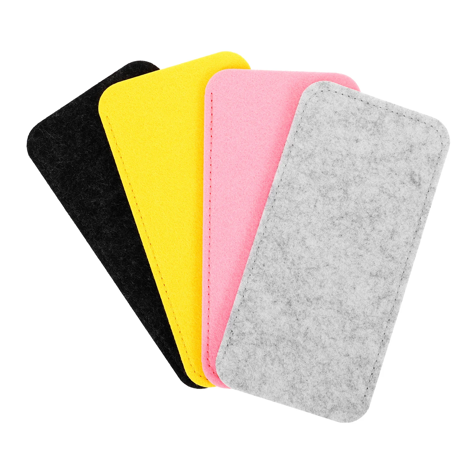 

4Pcs Felt Glasses Pouch Soft Sunglasses Sleeve Anti-Scratch Protection Durable Stylish Case Glasses Pouch Sunglass Holder