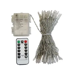 50/100/160Leds LED Fairy String Lights Battery Operated with 8 Modes Remote Control Christmas Holiday Party Wedding Decoration