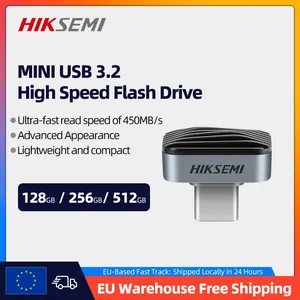 SSD Eksternal HIKSEMI Drive Solid State 128GB 256GB 512GB USB3. 2 Tipe-C Flash Drive USB Mini 450MB / dtk untuk iPhone 16 / Laptop / MacBook 10 ssd flashdisk penjualan terbaik - №