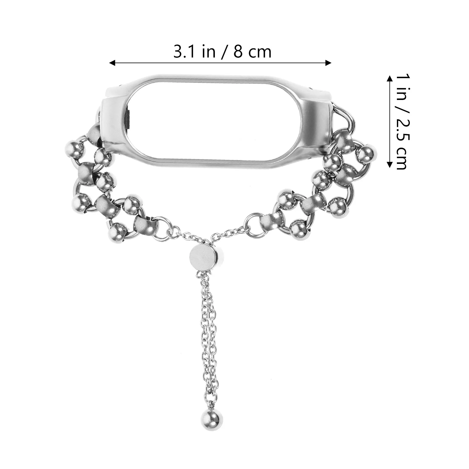 สายนาฬิกาสแตนเลสที่ทนทาน สายรัดข้อมือทดแทนโลหะ 7 สายนาฬิกาแบบปรับได้ที่ทนทานต่อการสึกหรอ