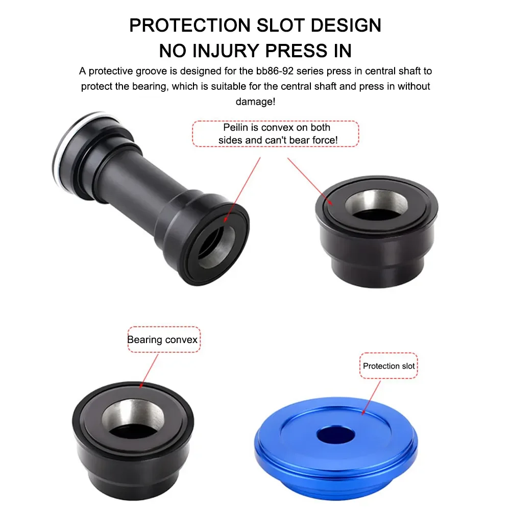 TOOPRE Fahrrad-Headset-Press-Fit-Werkzeug zum Installieren und Entfernen, halbintegrierte Lenkbox, Gabel, Krone, Abstandshalter, Unterlegscheibe, Installationsfahrer – Detail 10