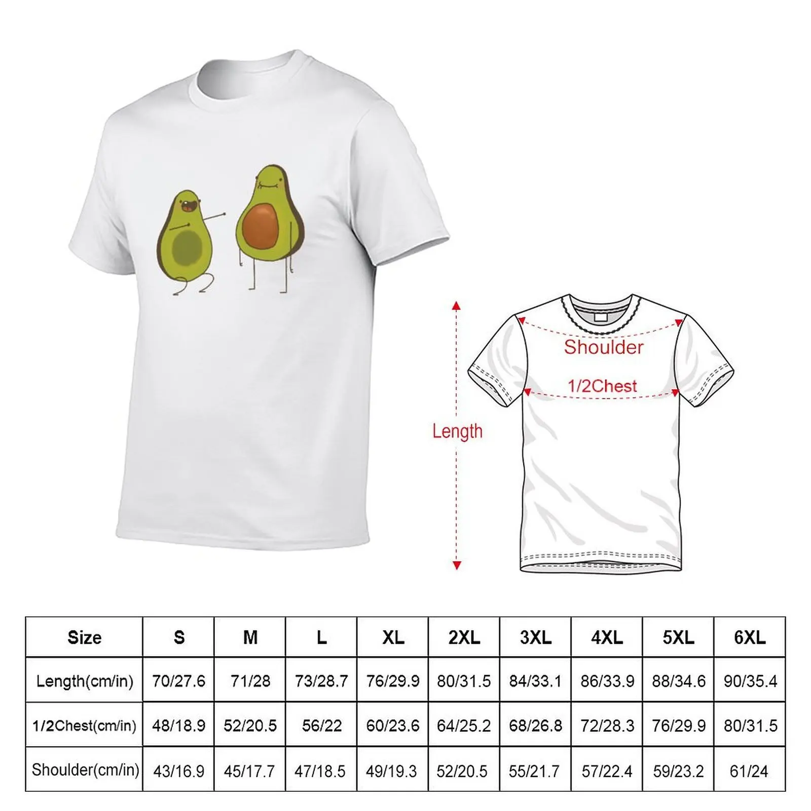 Classic Dancing Avocados T-Shirt oversized graphic tee Clothing men graphic t shirts