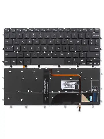 미국 노트북 키보드, DELL Inspiron Black용 백라이트, XPS 13 7000 7347 7348 7352 7353 7359 15 7547 7548 9343 9350 9360 N7548