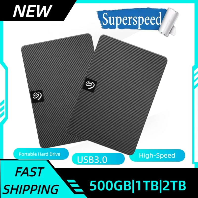 シーゲイト製-ポータブル外付けハードドライブ-25インチ-usb30-高速-500gb-1tb-拡張ストレージディスク-ノートパソコン-デスクトップpc対応