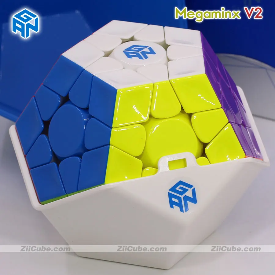 GAN Megaminx V2 Maglev UV Magnetic Dodecahedron 3x3 Black UV Grey Version Professional Educaitonal Magic Cubes Smart Puzzle Toys