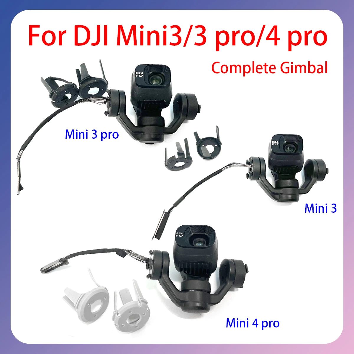

Original Mini3/Mini3pro/Mini4pro gimbal with camera assembly for clear seamless shooting used for DJI drone parts maintenance