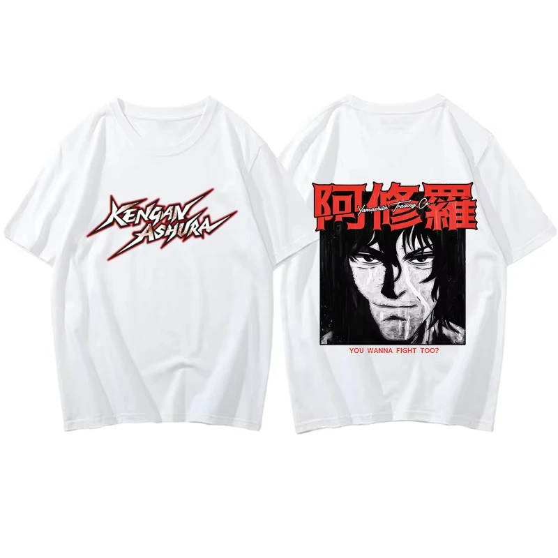 Camiseta con estampado de Fans de Anime de boxeo y luchador, Camiseta gráfica de Manga japonesa Kengan Ashura Ohma Tokita, camisetas cómodas para hombre