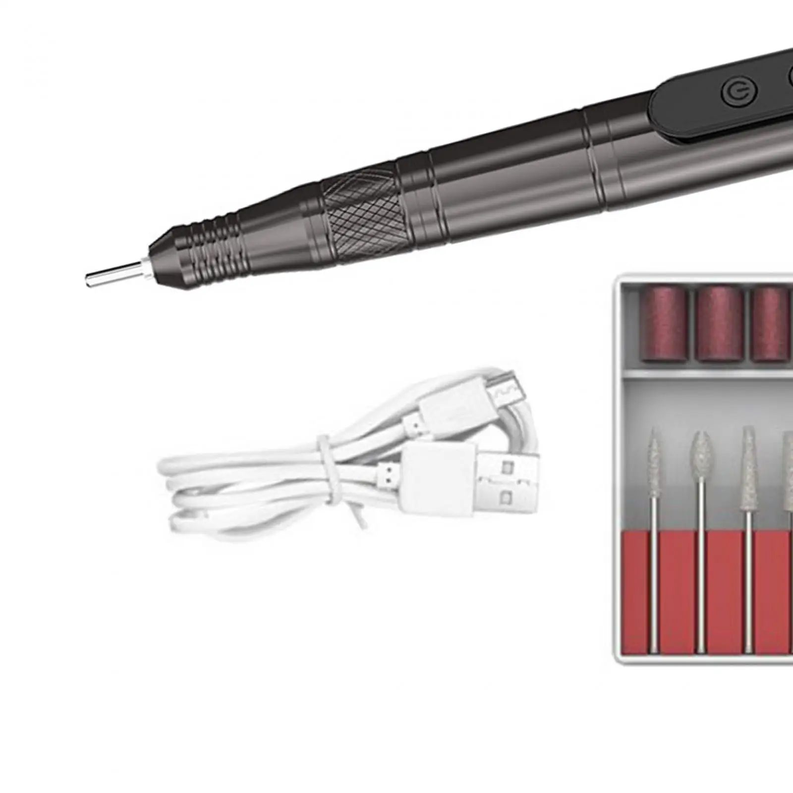 Taladros eléctricos para uñas, taladros para uñas Efiles, eliminación de uñas acrílicas, herramienta de pulido portátil, molinillo compacto para uñas