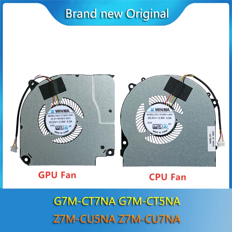 New Original CPU GPU Cooling Fan Radiator For Hasee G7M-CT7NA G7M-CT5NA Z7M-CU5NA Z7M-CU7NA