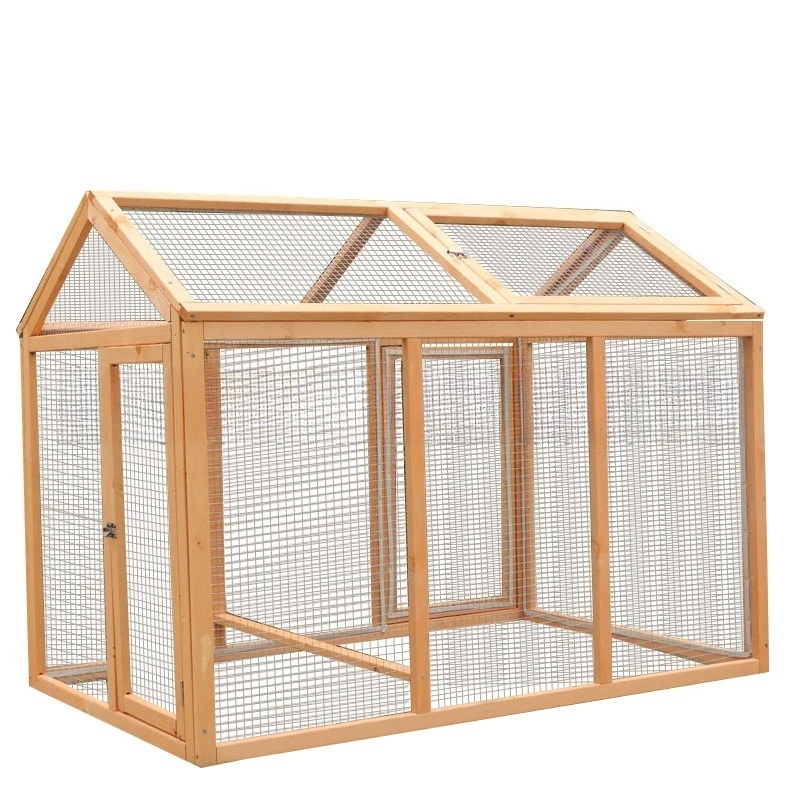 Wooden chicken coop chicken guardrail succulent net dovecote dovecote