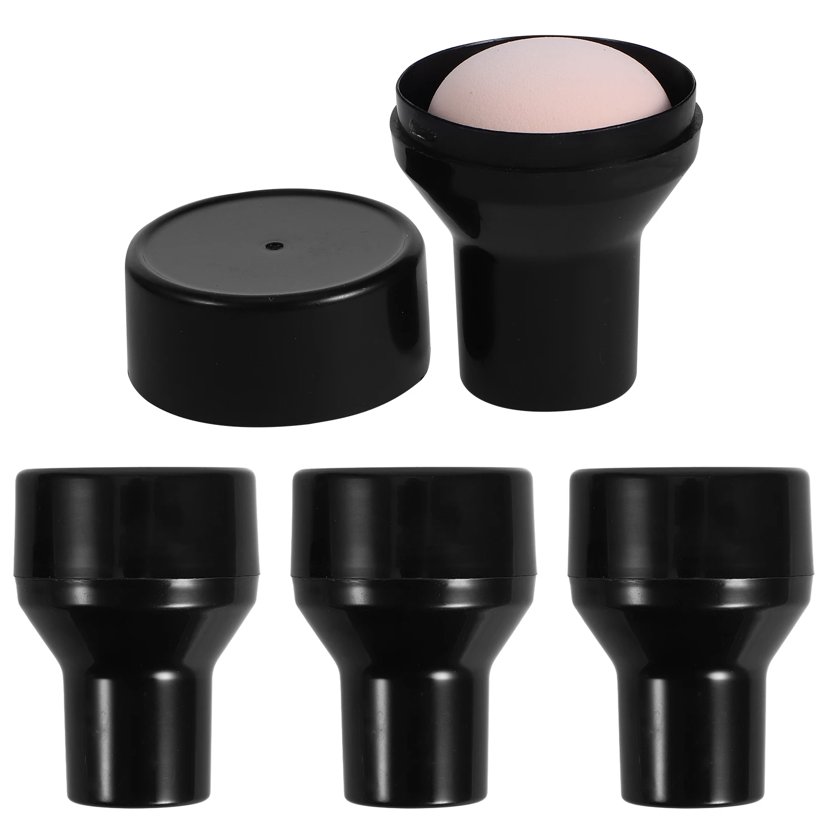 

4Pcs Mushroom Shape Makeup Powder Applicators Reusable Soft for Face Foundation Concealer Blush Highlighter Easy Clean