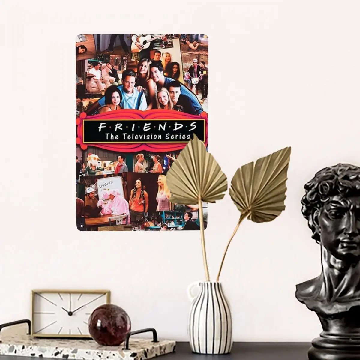 الرجعية خمر الأصدقاء الكولاج علامات مخصصة الرجعية الكلاسيكية تلفزيوني لوحات معدنية لمتجر مكتب الحانات نادي رجل الكهف بار ديكور فني