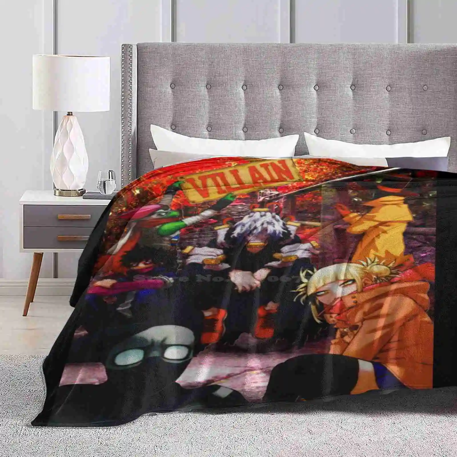 My Villain Academia Creative Design Light Thin Soft Flannel Blanket League Of Villains My Villain Academia Mha Bnha Tomura