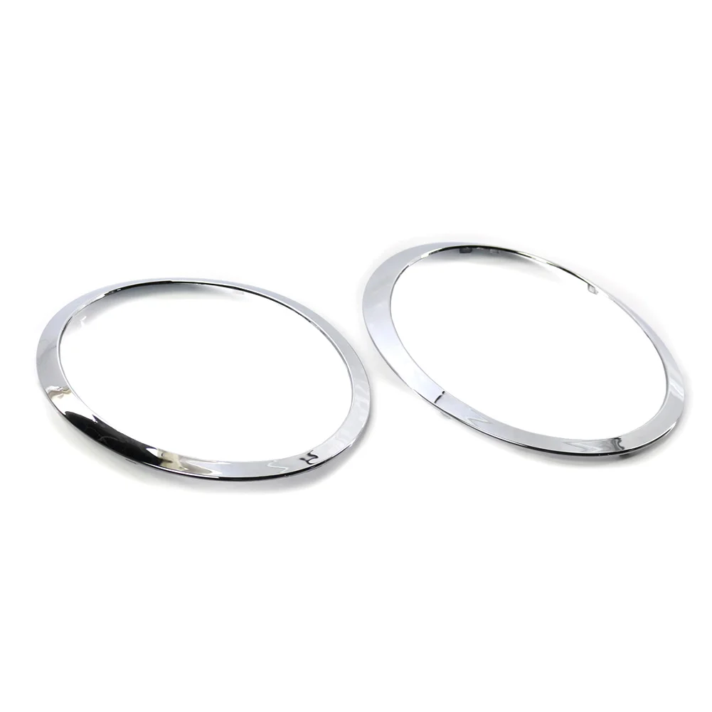 1 Pair Chrome Car Headlamp Headlight Trim Ring For BMW MINI R55 R56 R57 R58 R59