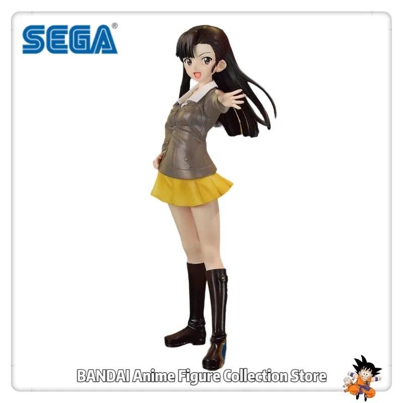 In Stock SEGA PM Girls Und Panzer Der Film Kinuyo Nishi 20cm Anime Figures Toys Model Desktop Gift Collection Ornaments