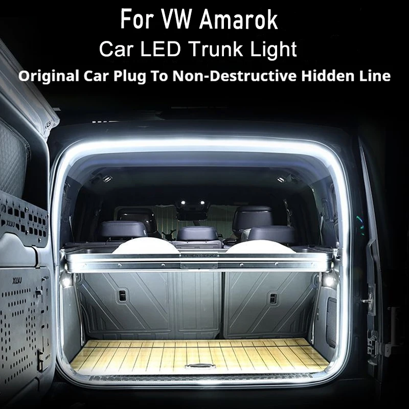 

Освещение багажника автомобиля подходит для VW AmarokTrunk атмосфера свет модифицированная световая панель аксессуары для салона автомобиля