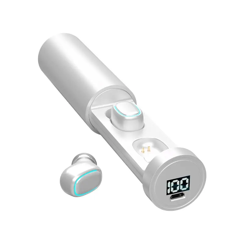 C1-1 Bluetooth Earphone Outdoor Sports Wireless Headset 5.2 With Charging Bin Power Display Touch Control Headphone Earbuds image 4