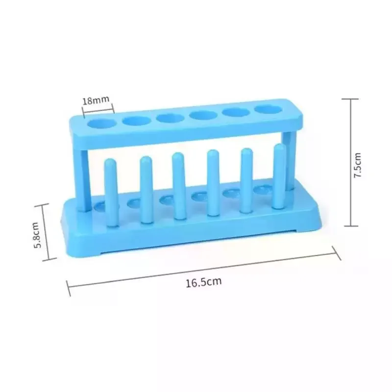 1Pcs Plastic Test Tube Rack Detachable Portable Lab Equipment Teaching Supplies Science Lab Vial Holder Tube