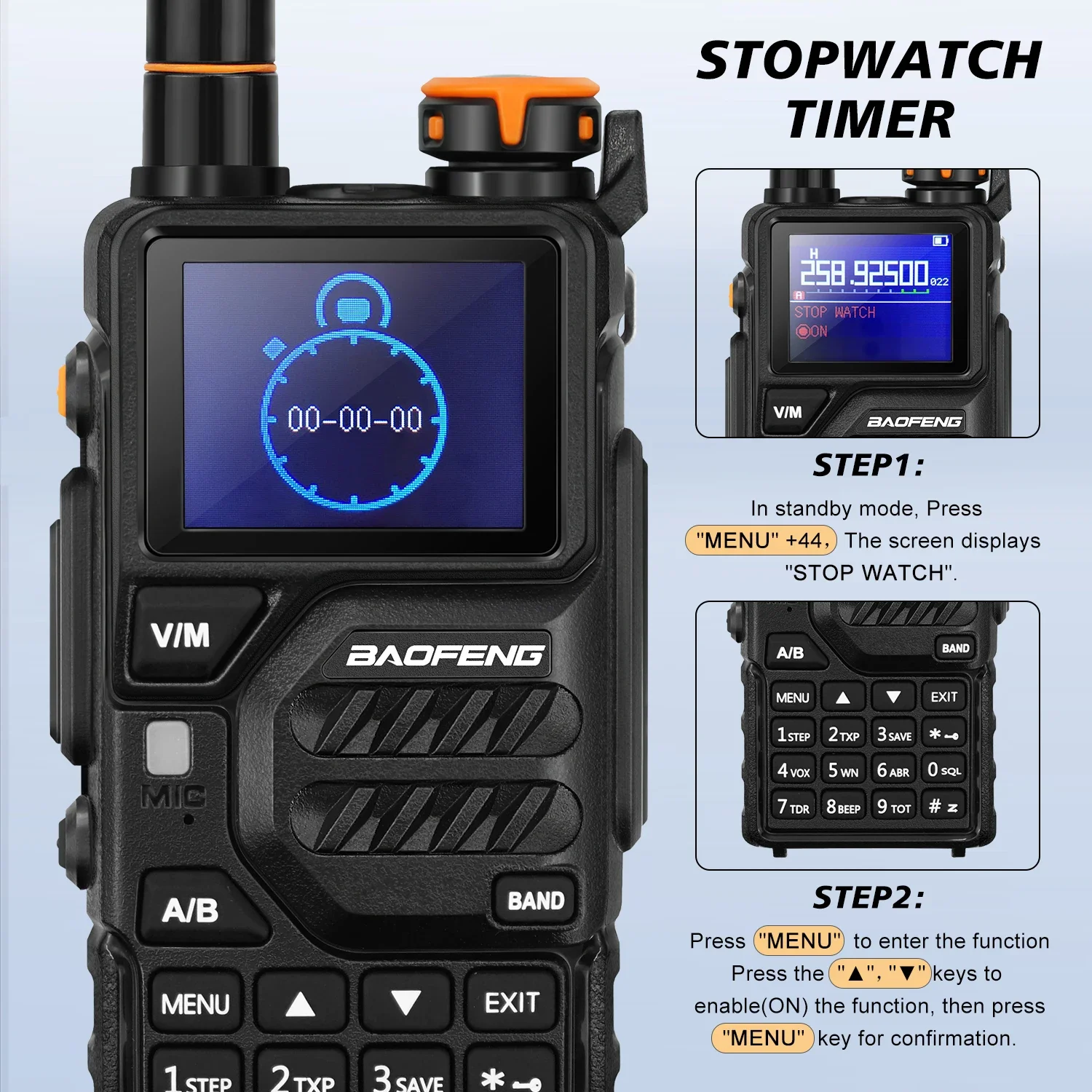 Baofeng K5 Plus 10W Walkie Talkie Air Band Long Range Wireless Copy Frequency 999ch Two Way Radio Portable Am Fm Amateur Radios