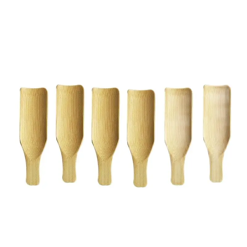 5pcs Creative Natural Bamboo Spoon Tea Scoops Mini Short Handle Tea Spoon