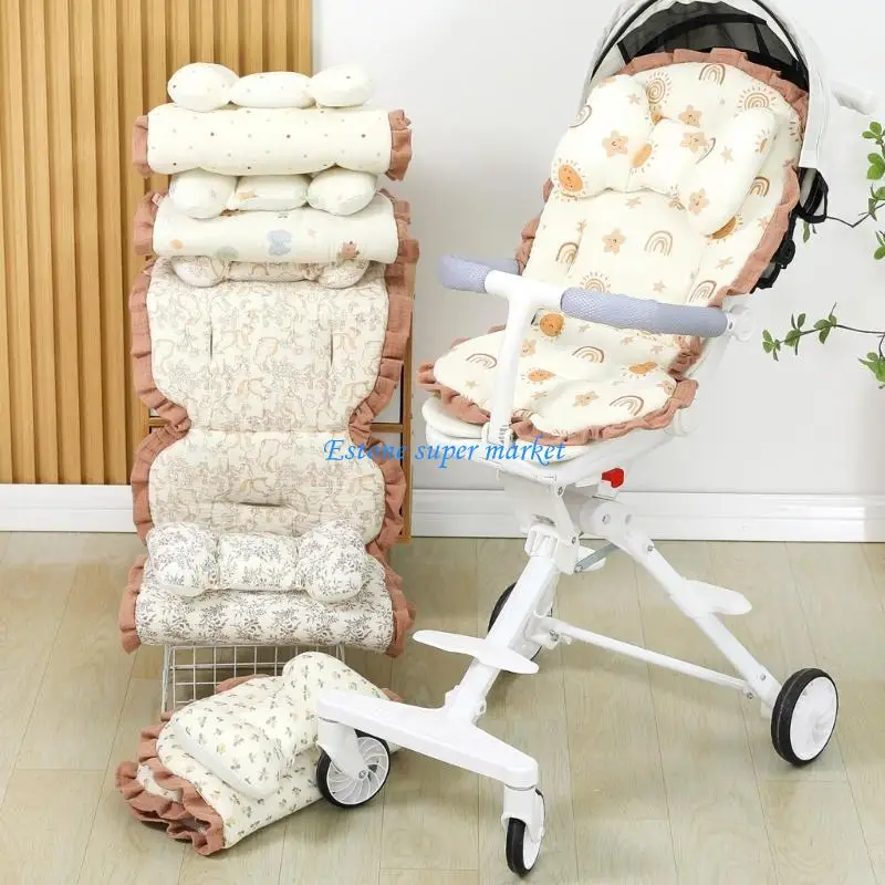 090B Breathable Cradle Swing Chair Cushion With Elastic Straps Fit Secure