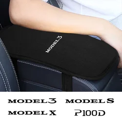 Per Tesla Model 3 X Y S bracciolo per auto Box Pad Soft Plush veicolo Center Console bracciolo Box protezione cuscino accessori per auto