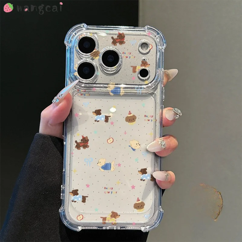 Luxury Dog Clear Phone Case For Samsung Galaxy A20S A20E A17 A16 A15 A14 A13 A12 A11 A10S A10E A10 A07 A06 A05S A04E A04S Cover