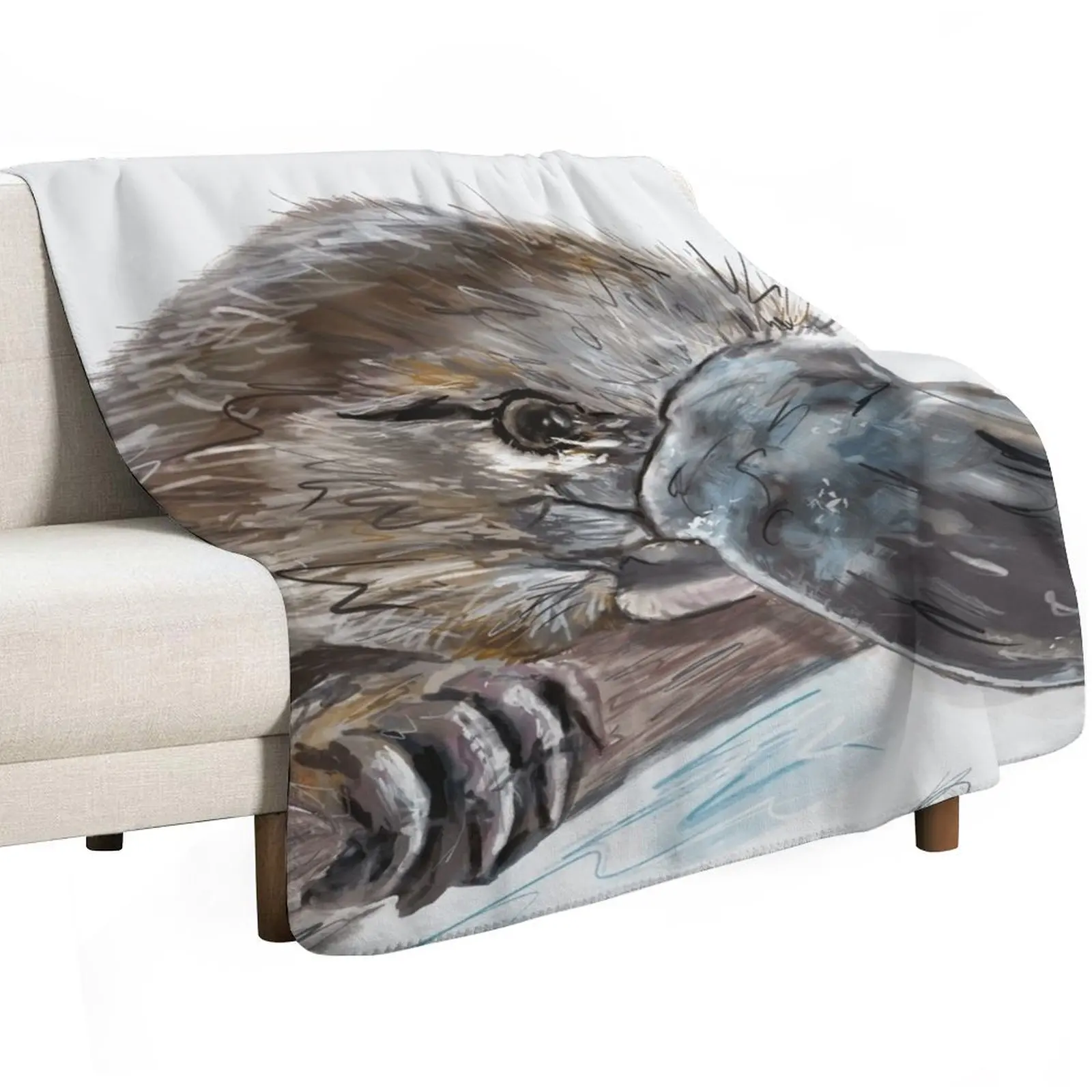 Platypus Throw Blanket halloween Sofa Hairys christmas gifts Cute Personalized Gift Blankets