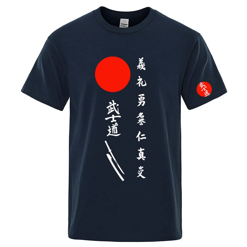 Japan Bushido Japan Bushido The men's regular short-sleeved shirt is suitable for summer and has a soft fabric T shirt