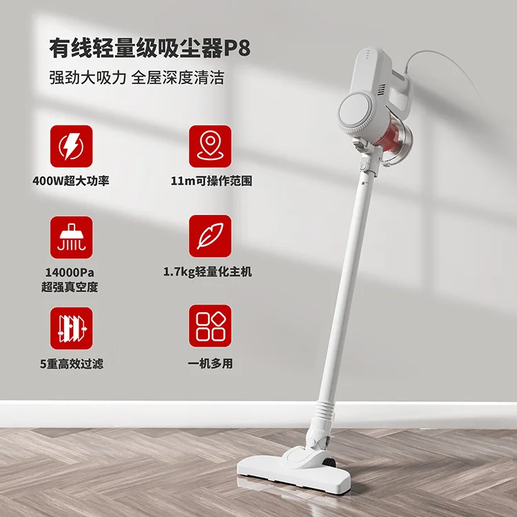 Handheld 400W Vacuum Cleaner, Wired Household Small Large Suction Carpet, Pet Desktop, One Drag Three Vacuum Cleaners