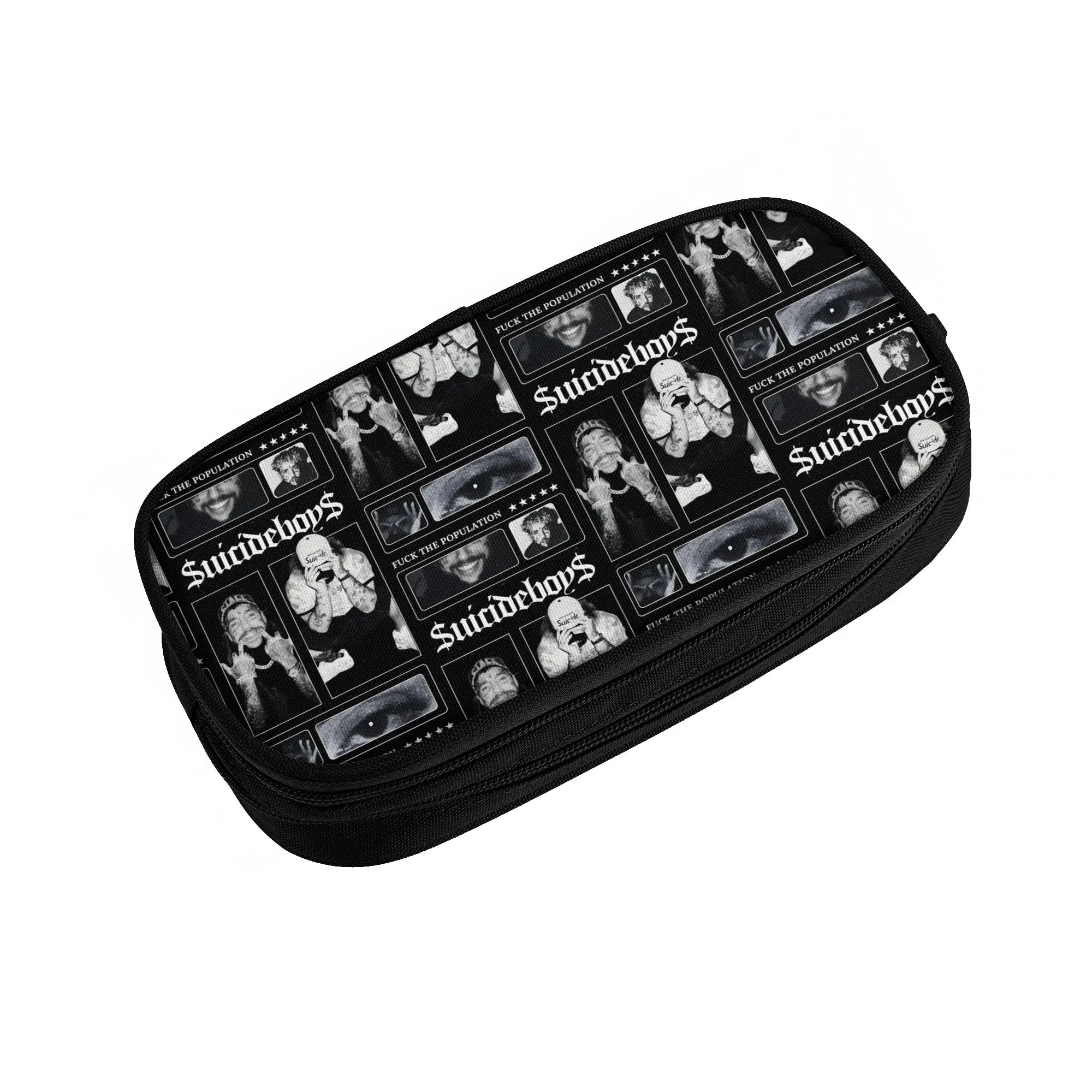 Uicideboy S-Suicidebo Y-Ys Pencil Case for Girl Boy Large Capacity Hip Hop Duo From Pen Box Bag Stationery