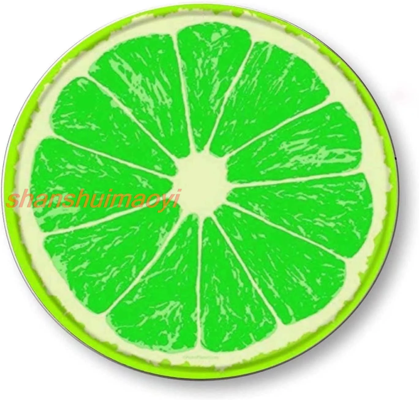 shan tal Tin Sign Rustic Wall Decor Green Lemon Lime Citrus Fruit Slice Wreath Sign,Suitable for Home Garden Kitchen Bar  1pc