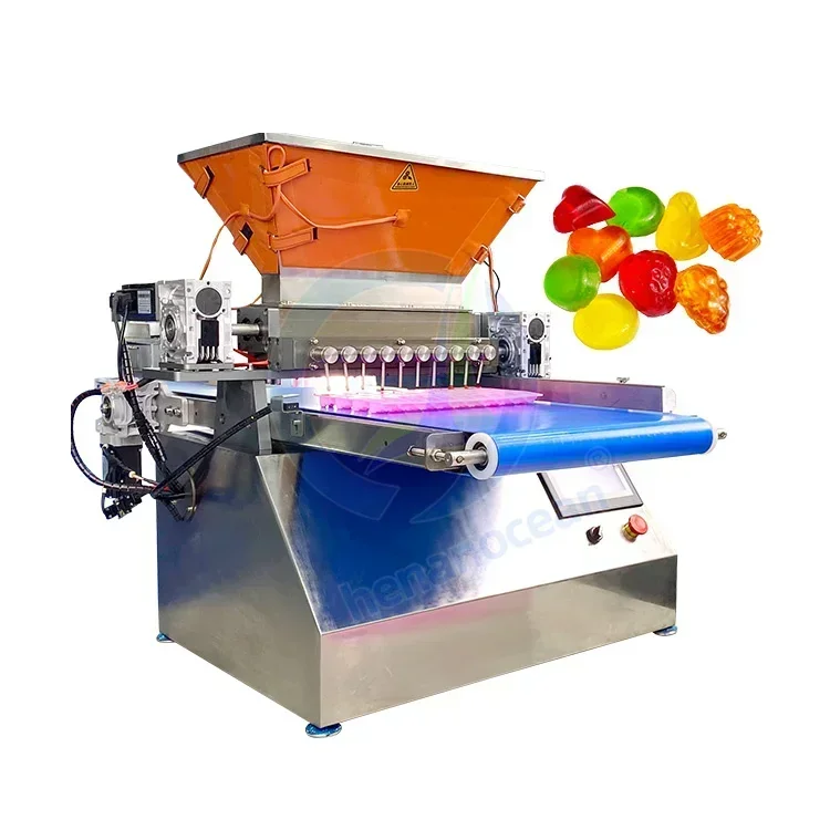 Small Full Automatic Hard Lollipop Chocolate Candy Depositor Fabrication Bonbon Jelly Gummy Bear Sweet Make Machine