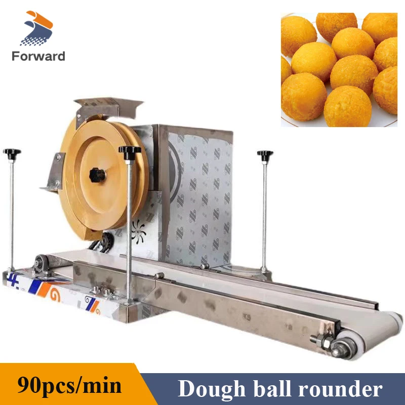 ขนาดเล็กขนาด Dough Ball Rounder อัตโนมัติ Dough Divider เครื่องตัด4ซม.แป้งกลิ้งเครื่อง