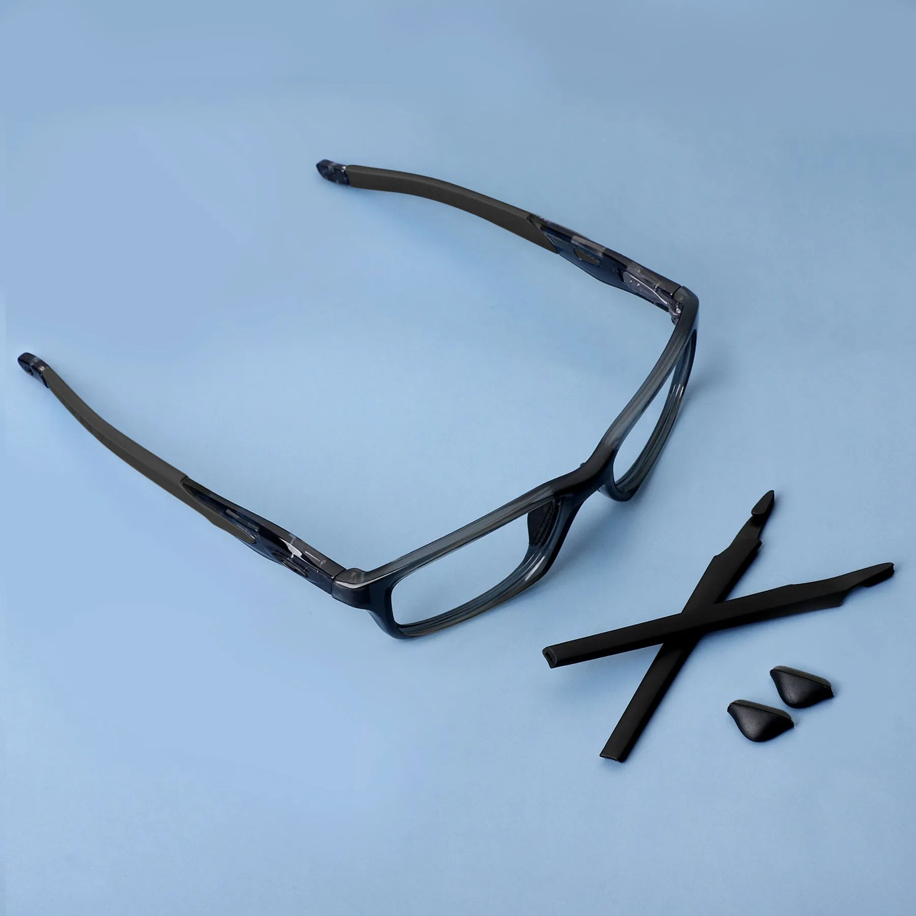 OOWLIT Rubber Earsocks/Legs & Nosepads Replacements for Oakley Crosslink Sweep Sunglasses