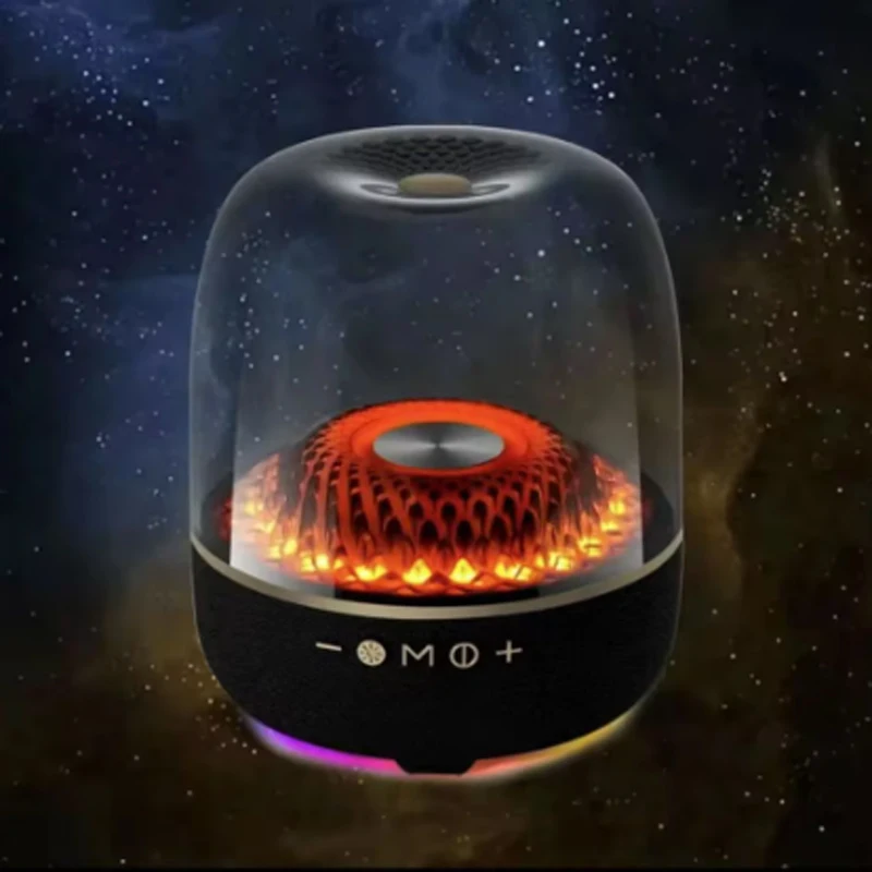 Emeka New Harman Kardon 4th Generation Same Model سمّاعات بلوتوث، مضخم صوت RGB لسطح المكتب، مكبر صوت لاسلكي بإضاءة أجواء #3