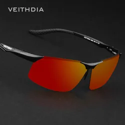 VEITHDIA Brand Designer Men Sunglasses Night Vision Goggles Aluminum Magnesium Polarized UV400 Driver's Glasses For Male 6502