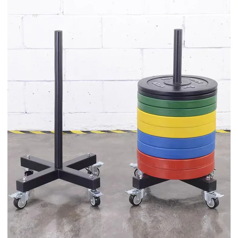 Removable Barbell Plate Storage Rack Portable  Gym Equipment Accessories , Space-saving Barbell Plate Storage Rack for Home Gym