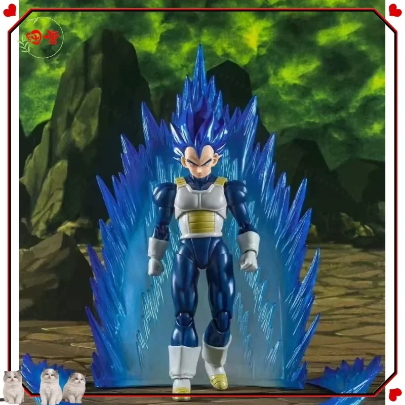 재고 있음 24 시간 이내에 배송 Dragon Ball Demon Fit DF SHF Cyan Vegeta 슈퍼 사이어인 애니메이션 액션 피규어 장난감 모델 선물