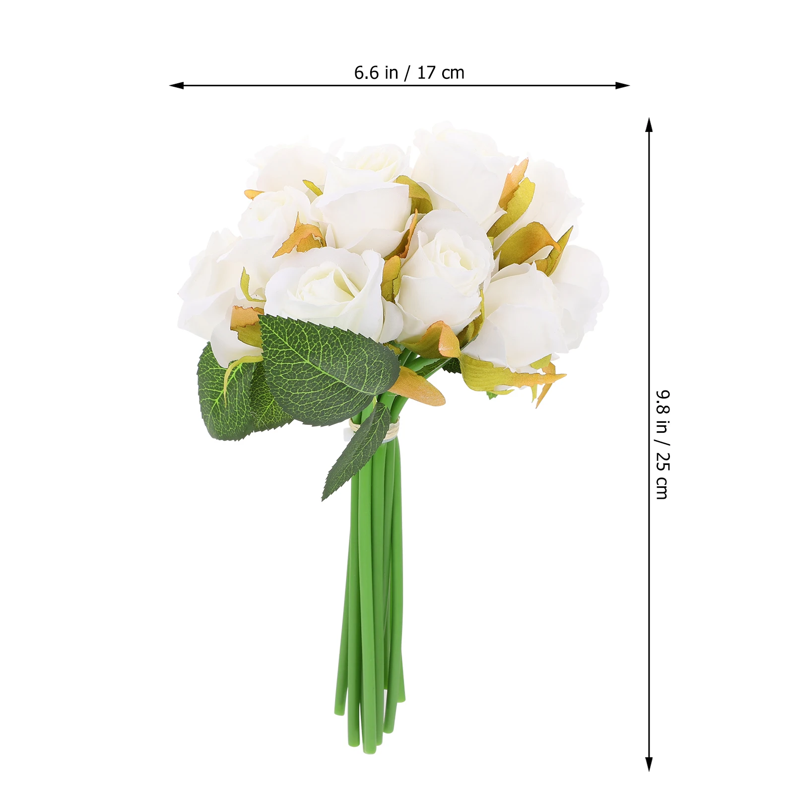 

Artificial Wedding Bridal Bouquet Silk Flowers Simulation Rose Bridal Flower Decor Party Photo Props Lightweight