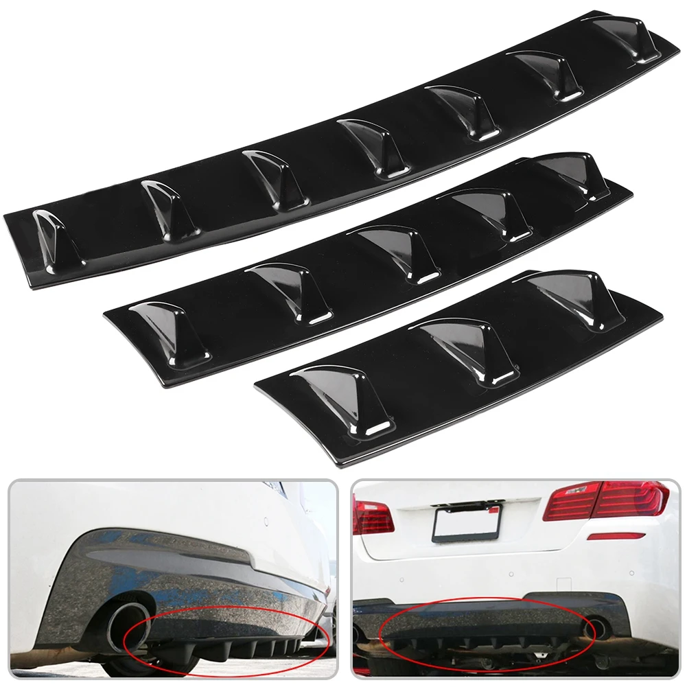 Rear Bumper Diffuser Universal Car Rear Bumper Chassis Fin Spoiler Wing Lip Diffuser Rear Bumper Spoiler